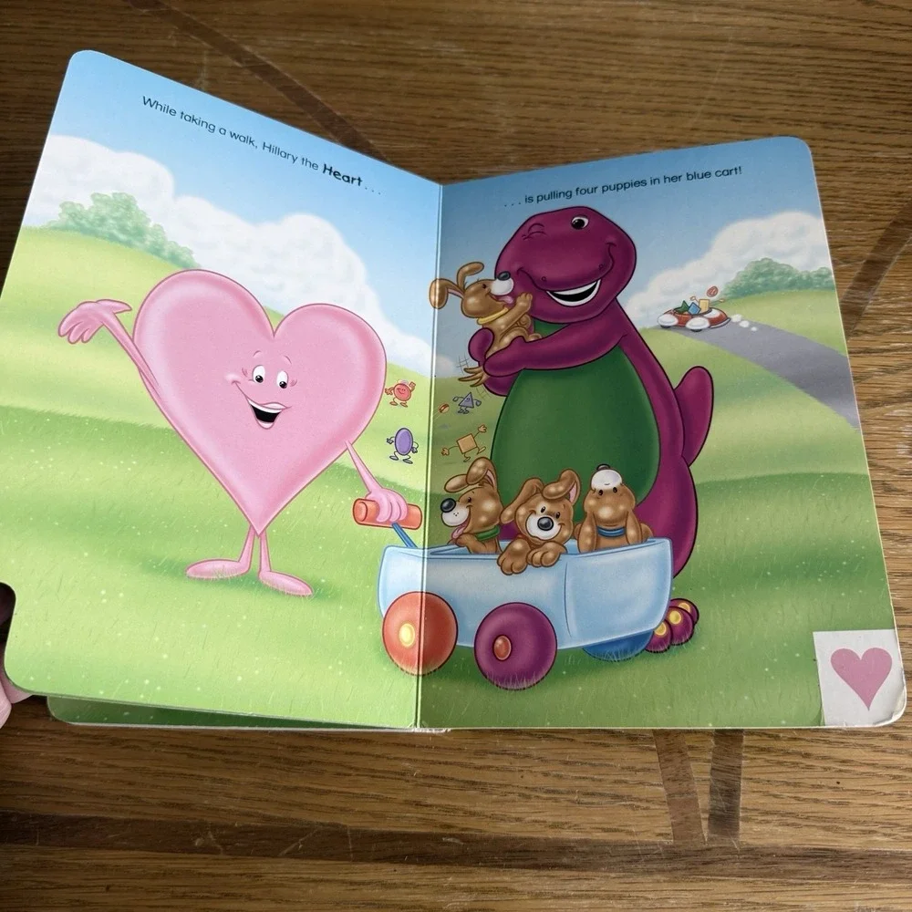 Vintage Barney's Book Of Shapes‎ Board Book Mark Bernthal 1998